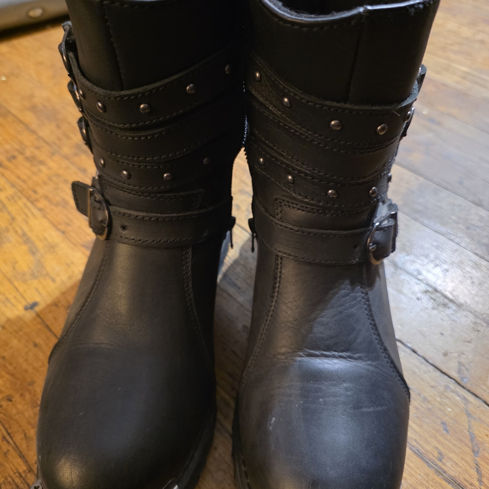 Sleek Black Women's Combat Boots
